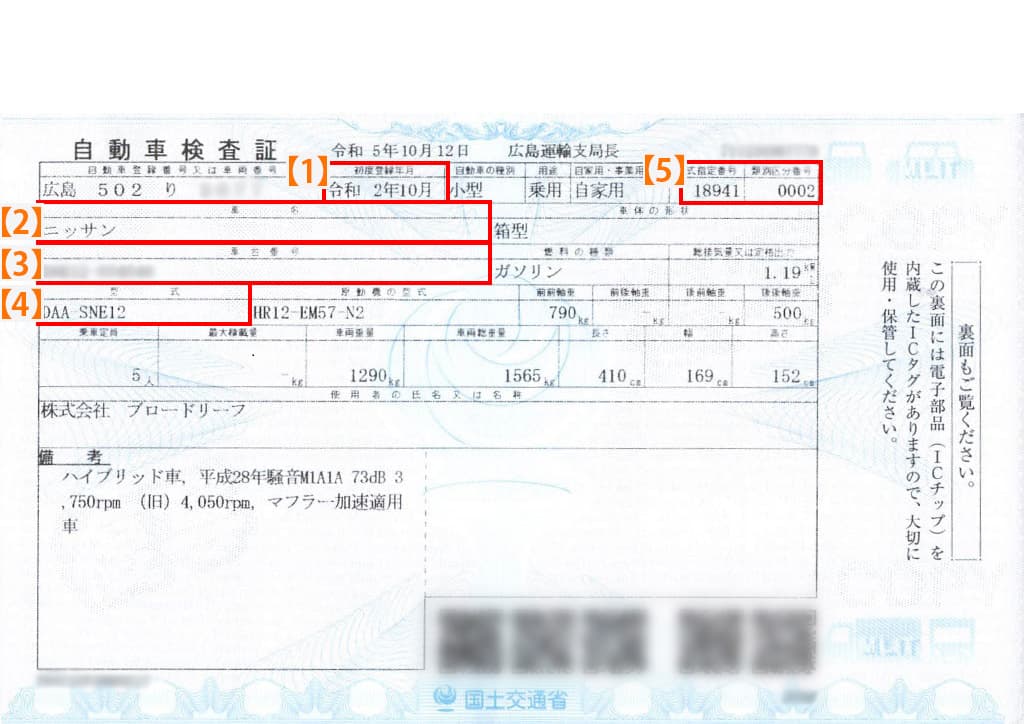 IC対応車検証のイメージ
